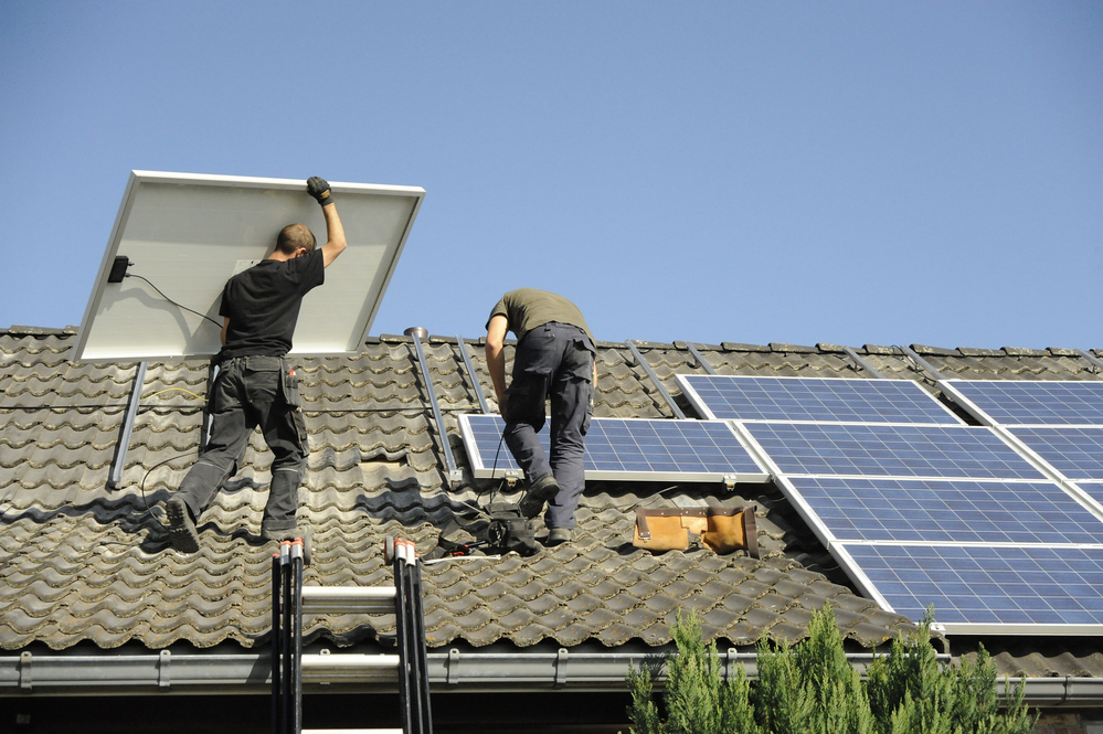 Solar Panels on a house