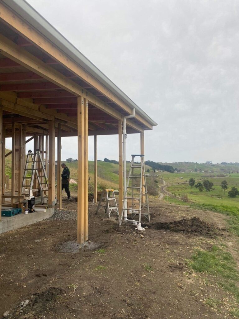 downpipes on new Wanganui home