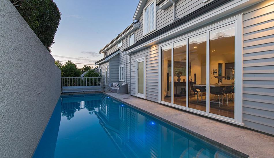 new pool after renovation in Auckland