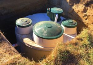 septic tank system in ground